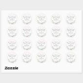 Floral et huile | Sticker pour savon (Feuille)