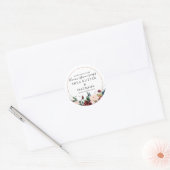 Floral et huile | Sticker pour savon (Enveloppe)