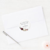 Floral et huile | Sticker pour savon (Enveloppe)