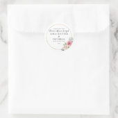 Floral et huile | Sticker pour savon (Sac)