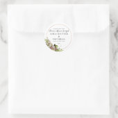 Floral et huile | Sticker pour savon (Sac)