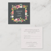 Floral Été Vibrant | Carte de fidélité (Devant / Derrière)