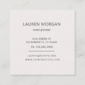 Floral Été Vibrant | Carte de visite (Dos)