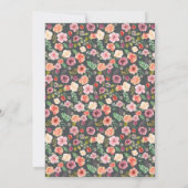 Floral Été Vibrant | Faire-part de mariage (Dos)
