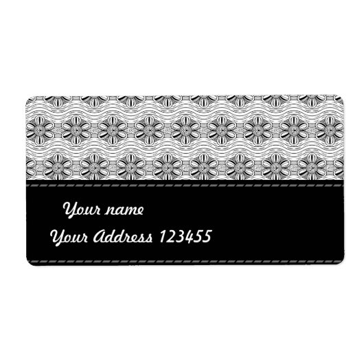 Floral Etiket (Voorkant)