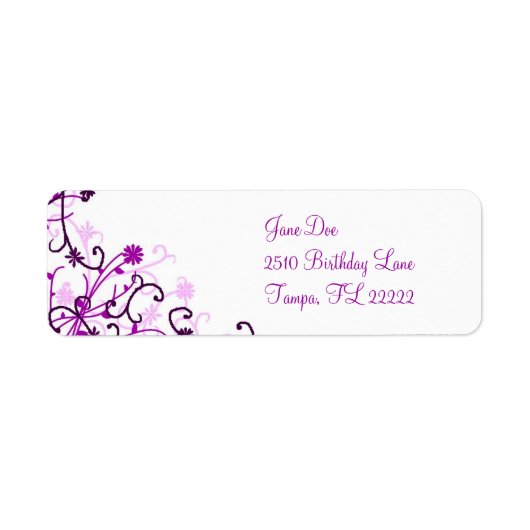 Floral Etiket (Voorkant)