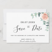 Floral Eucaluptus roos gold bruiloft behalve de da (Voorkant)