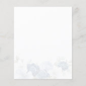 Floral Eucalyptus Dusty Blue Save the Date (Achterkant)