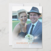 Floral Eucalyptus Elegant Chic Wedding Rehearal Kaart (Achterkant)