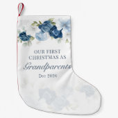 Floral Eucalyptus Grandparent 1e Kerstmis Kleine Kerstsok (Voorkant)