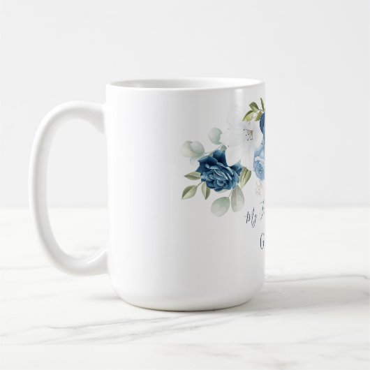 Floral Eucalyptus Grandparent 1e Kerstmis Koffiemok (Links)