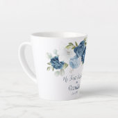 Floral Eucalyptus Grandparent 1e Kerstmis Latte Mok (Linkerhoek)