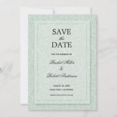 Floral Eucalyptus Green Save The Date (Voorkant)