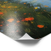 Floral Euphony, Sunset River Foto Afdruk (Hoek)