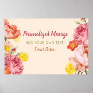 Floral Event Poster