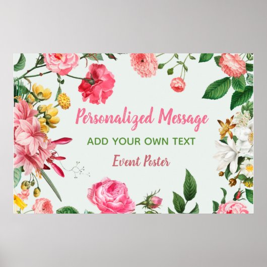 Floral Event Poster (Voorkant)