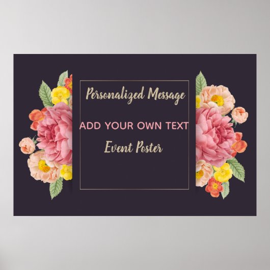 Floral Event Poster (Voorkant)