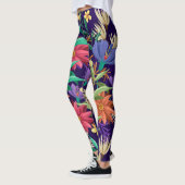 Floral Exotic Flowers Pattern-23004 Leggings (Links)