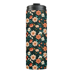 Floral Exotic Flowers Pattern-24190 Thermosbeker
