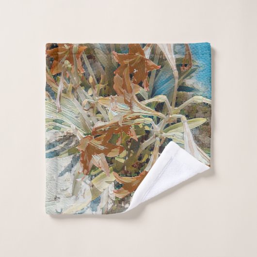 Floral exotique (Gant de toilette)