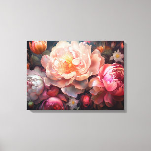 Floral Explosion Canvas Afdruk