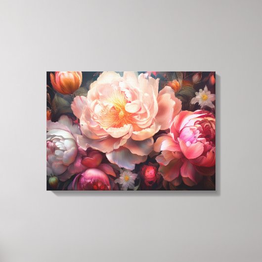 Floral Explosion Canvas Afdruk (Voorkant)