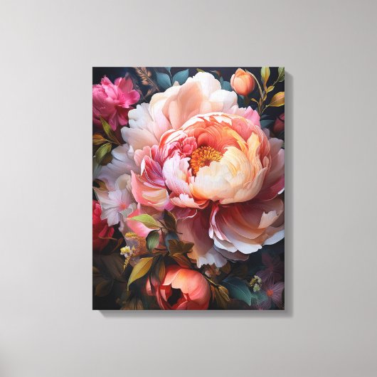Floral Explosion Canvas Afdruk (Voorkant)