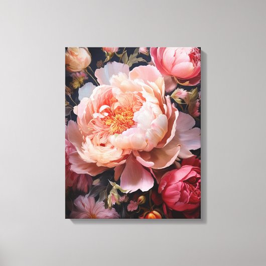 Floral Explosion Canvas Afdruk (Voorkant)