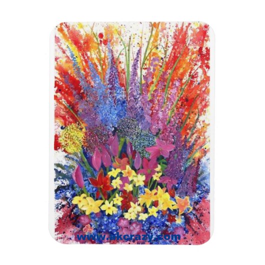 Floral Explosion Magnet Magneet (Verticaal)