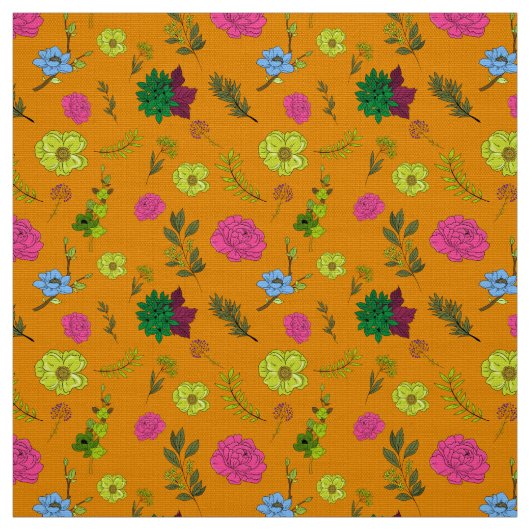 Floral Fabric Design Stof (Swatch)