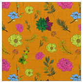 Floral Fabric Design Stof (Close Up)