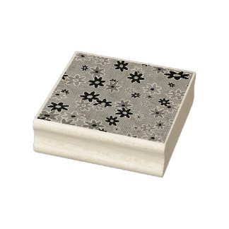 Floral Fabric naadloos patroon gekleurd 1 Rubberstempel
