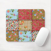 Floral Fabric Patchwork Mousepad Muismat (Met muis)