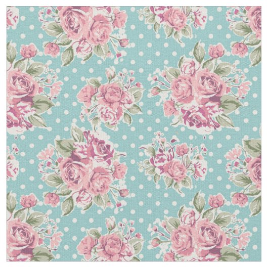 floral fabril stof (Close Up)