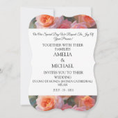 Floral Faire-part de mariage moderne (Devant)