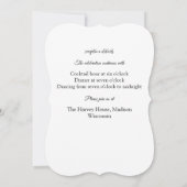 Floral Faire-part de mariage moderne (Dos)