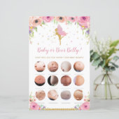 Floral Fairy Baby Predications and Advice Activity (Staand voorkant)