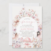 Floral Fairy Baby Shower Invitation (Devant)
