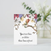 Floral Fairy Briefkaart (Staand voorkant)