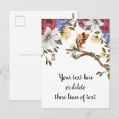 Floral Fairy Briefkaart (Voorkant / Achterkant)