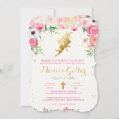 Floral Fairy First Holy Communion Invitation (Devant)