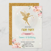 Floral fairy kaart (Voorkant / Achterkant)