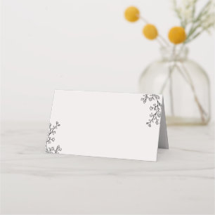 Floral Fairytale Buffet Food Label Kaarten