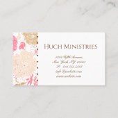 Floral Faith Christelijke scripts Visitekaartje (Achterkant)