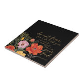 Floral Faith - niet bang, want ik ben bij je Tegeltje (Zijkant)