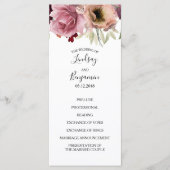  Floral Fall Trouwprogramma's Programma (Voorkant)