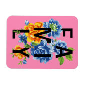 Floral Family Quote Magneet (Horizontaal)