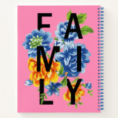 Floral Family Quote Notitieboek (Achterkant)