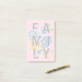 Floral Family Quote Post-it® Notes (Op bureau)
