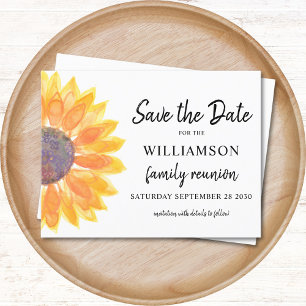 Floral Family Reunion Save the Date Aankondigingskaart